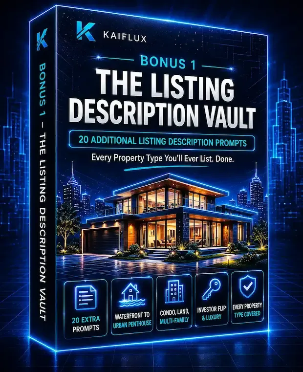Bonus 1 - Listing Description Vault mockup