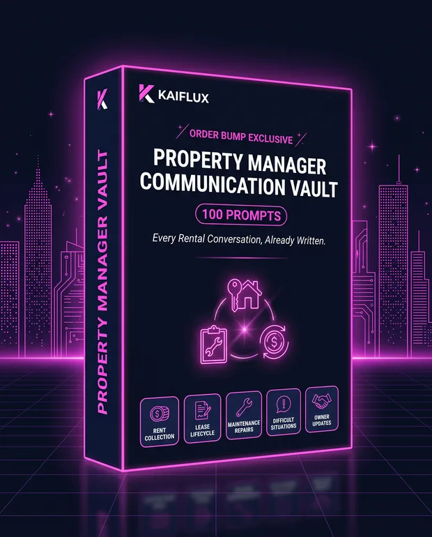 Property Manager Communication Vault mockup